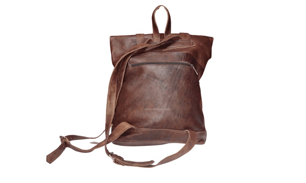 Leather Backpack Colar