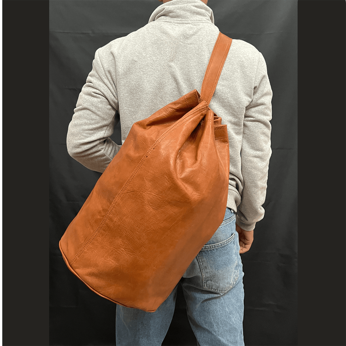 Sling Backpack of leather