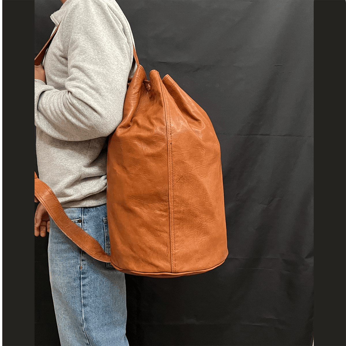 Sling Backpack of leather