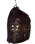 Leather Backpack Coins
