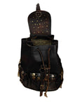 Leather Backpack Coins