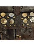 Leather Backpack Coins