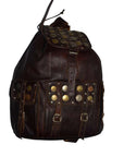 Leather Backpack Coins