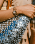 Shoulder Bag of Wicker Shine