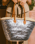 Shoulder Bag of Wicker Shine