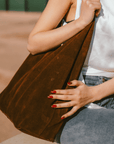 Shoulder bag suede Bohemian