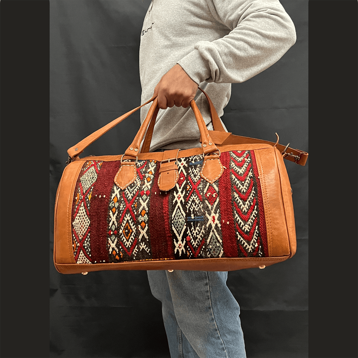 Leather Travel Bag Rifle
