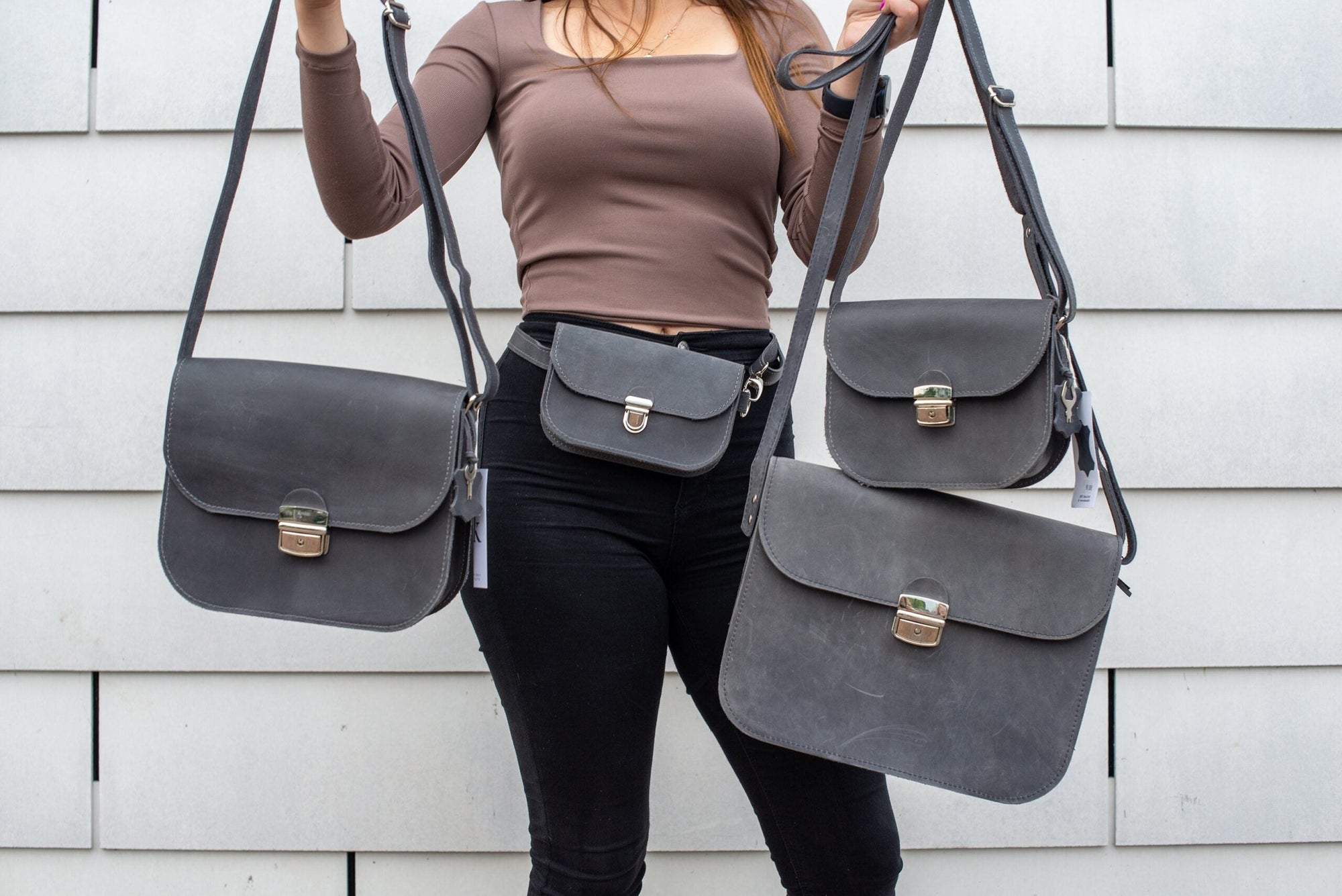 Vintage-Inspired Classic Cut Saddle Bag – Durable &amp; Stylish by Zelma Kraft at brixbailey.com