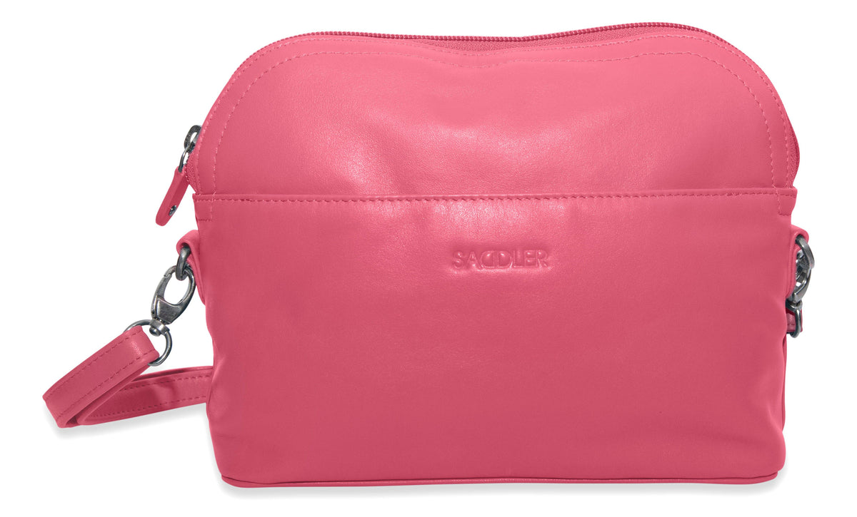 SADDLER BROOKLYN Leather Zip Top Handbag - Adjustable  Shoulder Strap, Multiple Pockets - RFID Protected