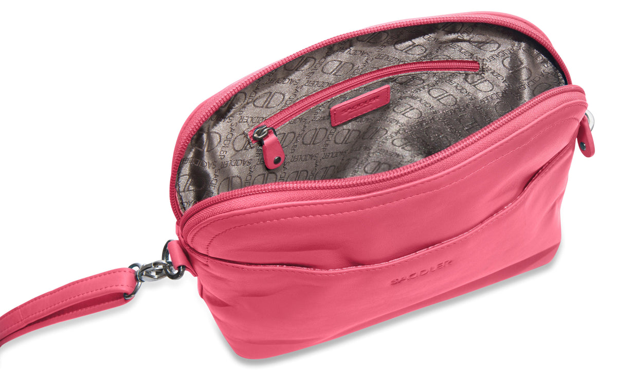 SADDLER BROOKLYN Leather Zip Top Handbag - Adjustable  Shoulder Strap, Multiple Pockets - RFID Protected