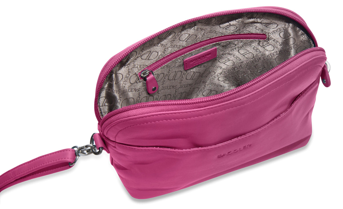 SADDLER BROOKLYN Leather Zip Top Handbag - Adjustable  Shoulder Strap, Multiple Pockets - RFID Protected