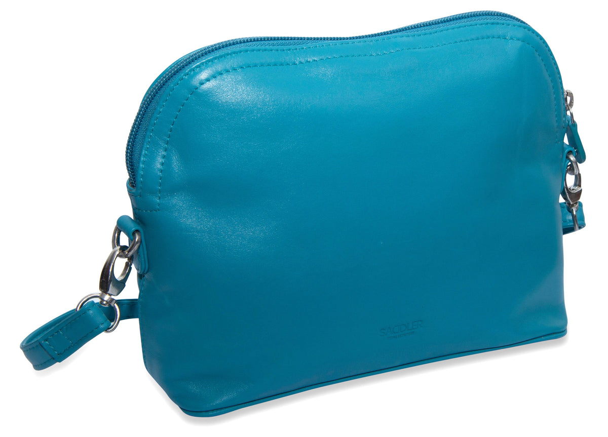 SADDLER BROOKLYN Leather Zip Top Handbag - Adjustable  Shoulder Strap, Multiple Pockets - RFID Protected