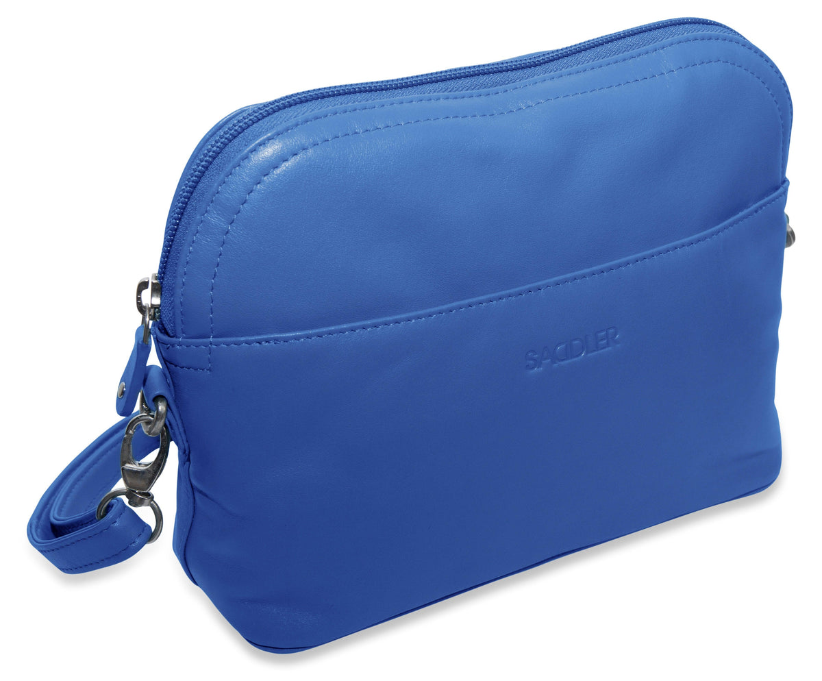 SADDLER BROOKLYN Leather Zip Top Handbag - Adjustable  Shoulder Strap, Multiple Pockets - RFID Protected