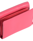 SADDLER CARLA Handmade Leather Compact Trifold Purse – RFID Protected | 5 Card Slots, ID Window & Zipped Coin Pocket | Gift Boxed