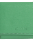 SADDLER CARLA Handmade Leather Compact Trifold Purse – RFID Protected | 5 Card Slots, ID Window & Zipped Coin Pocket | Gift Boxed