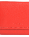 SADDLER CARLA Handmade Leather Compact Trifold Purse – RFID Protected | 5 Card Slots, ID Window & Zipped Coin Pocket | Gift Boxed