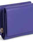 SADDLER CARLA Handmade Leather Compact Trifold Purse – RFID Protected | 5 Card Slots, ID Window & Zipped Coin Pocket | Gift Boxed