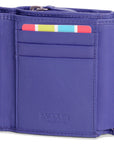 SADDLER CARLA Handmade Leather Compact Trifold Purse – RFID Protected | 5 Card Slots, ID Window & Zipped Coin Pocket | Gift Boxed