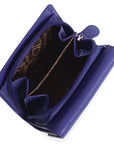 SADDLER CARLA Handmade Leather Compact Trifold Purse – RFID Protected | 5 Card Slots, ID Window & Zipped Coin Pocket | Gift Boxed