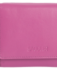 SADDLER CARLA Handmade Leather Compact Trifold Purse – RFID Protected | 5 Card Slots, ID Window & Zipped Coin Pocket | Gift Boxed