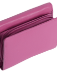 SADDLER CARLA Handmade Leather Compact Trifold Purse – RFID Protected | 5 Card Slots, ID Window & Zipped Coin Pocket | Gift Boxed