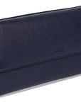 SADDLER CLAIRE Long Leather Trifold Purse - 18 Card Slots, Dual Zip Pockets, and Note Sections - RFID Protected
