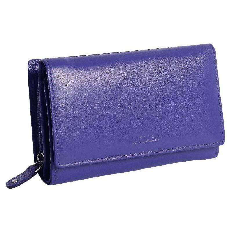 Compact Trifold Leather Purse "Eleanor" – Handmade by Saddler | RFID Protected &amp; Gift Boxed | 10 Card Slots &amp; Rear Zip Coin Pocket