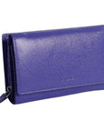 Compact Trifold Leather Purse "Eleanor" – Handmade by Saddler | RFID Protected & Gift Boxed | 10 Card Slots & Rear Zip Coin Pocket