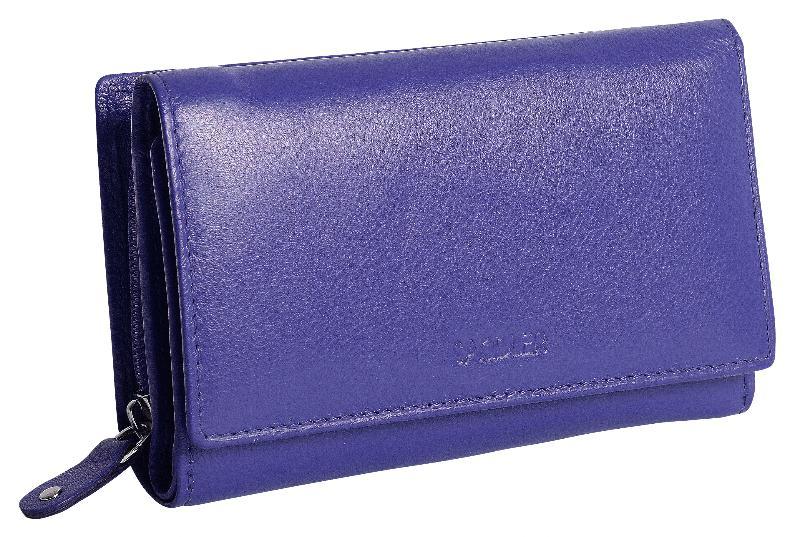 Compact Trifold Leather Purse "Eleanor" – Handmade by Saddler | RFID Protected &amp; Gift Boxed | 10 Card Slots &amp; Rear Zip Coin Pocket