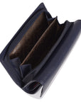 Compact Trifold Leather Purse "Eleanor" – Handmade by Saddler | RFID Protected & Gift Boxed | 10 Card Slots & Rear Zip Coin Pocket
