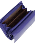 Compact Trifold Leather Purse "Eleanor" – Handmade by Saddler | RFID Protected & Gift Boxed | 10 Card Slots & Rear Zip Coin Pocket
