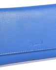Compact Trifold Leather Purse "Eleanor" – Handmade by Saddler | RFID Protected & Gift Boxed | 10 Card Slots & Rear Zip Coin Pocket