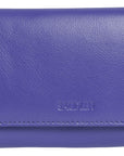 Compact Trifold Leather Purse "Eleanor" – Handmade by Saddler | RFID Protected & Gift Boxed | 10 Card Slots & Rear Zip Coin Pocket