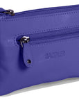 Compact Leather Coin & Card Purse "Ellie" – Handmade by Saddler | RFID Protected & Gift Boxed | With Front Zip Pocket & Key Holder