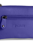 Compact Leather Coin & Card Purse "Ellie" – Handmade by Saddler | RFID Protected & Gift Boxed | With Front Zip Pocket & Key Holder