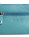 Compact Leather Coin & Card Purse "Ellie" – Handmade by Saddler | RFID Protected & Gift Boxed | With Front Zip Pocket & Key Holder