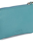 Compact Leather Coin & Card Purse "Ellie" – Handmade by Saddler | RFID Protected & Gift Boxed | With Front Zip Pocket & Key Holder