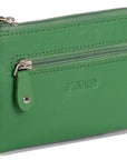Compact Leather Coin & Card Purse "Ellie" – Handmade by Saddler | RFID Protected & Gift Boxed | With Front Zip Pocket & Key Holder