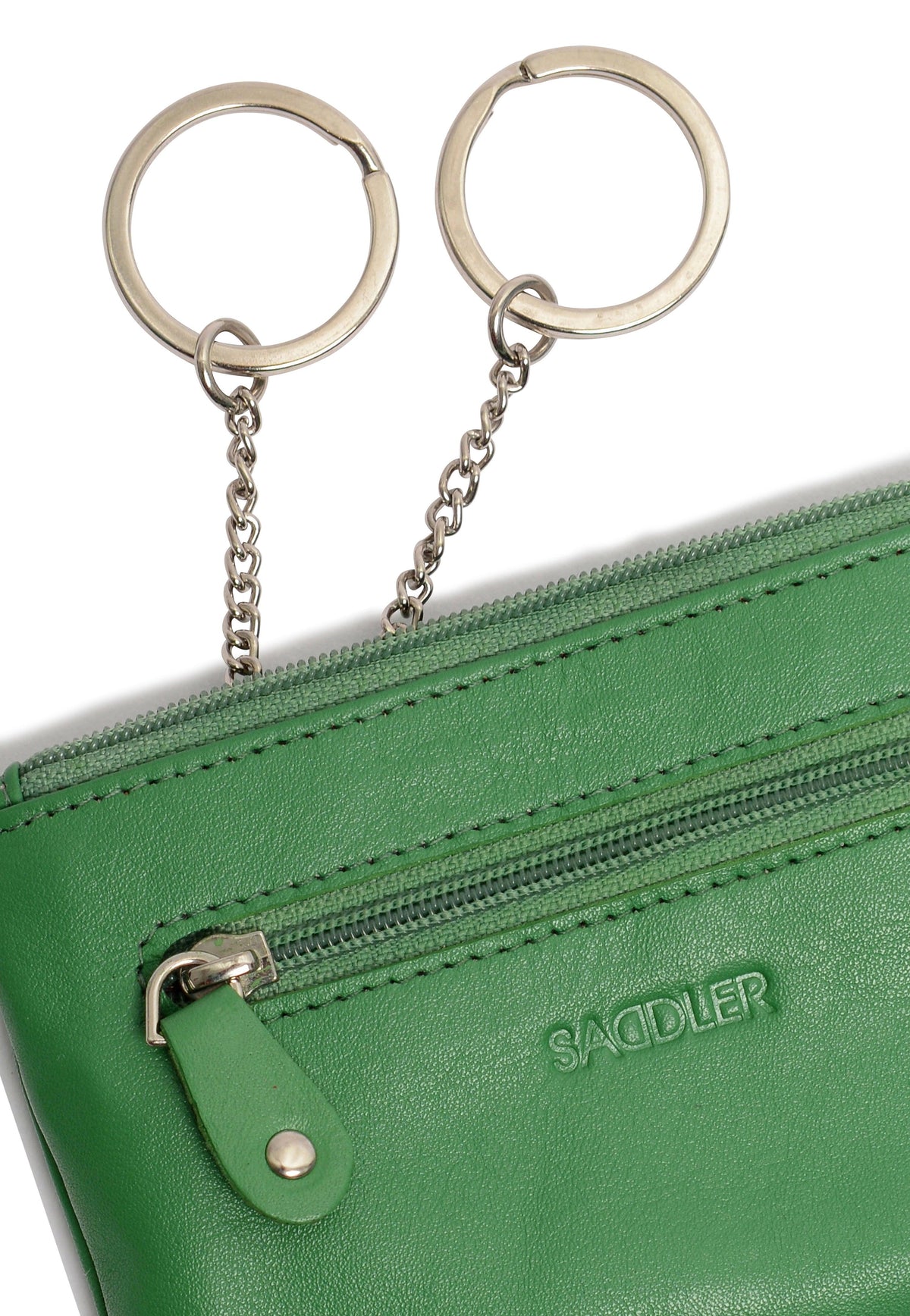 Compact Leather Coin &amp; Card Purse "Ellie" – Handmade by Saddler | RFID Protected &amp; Gift Boxed | With Front Zip Pocket &amp; Key Holder
