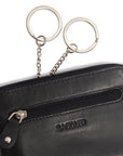 Compact Leather Coin & Card Purse "Ellie" – Handmade by Saddler | RFID Protected & Gift Boxed | With Front Zip Pocket & Key Holder