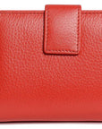 SADDLER EMILY Handmade Leather Mid-Size Wallet – RFID Protected | 10 Card Slots, Secure Tab Closure & Zipped Coin Pocket | Gift Boxed