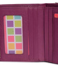 SADDLER EMILY Handmade Leather Mid-Size Wallet – RFID Protected | 10 Card Slots, Secure Tab Closure & Zipped Coin Pocket | Gift Boxed