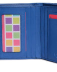 SADDLER EMILY Handmade Leather Mid-Size Wallet – RFID Protected | 10 Card Slots, Secure Tab Closure & Zipped Coin Pocket | Gift Boxed