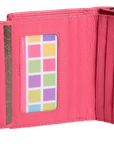 SADDLER EMILY Handmade Leather Mid-Size Wallet – RFID Protected | 10 Card Slots, Secure Tab Closure & Zipped Coin Pocket | Gift Boxed