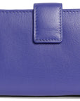 SADDLER EMILY Handmade Leather Mid-Size Wallet – RFID Protected | 10 Card Slots, Secure Tab Closure & Zipped Coin Pocket | Gift Boxed