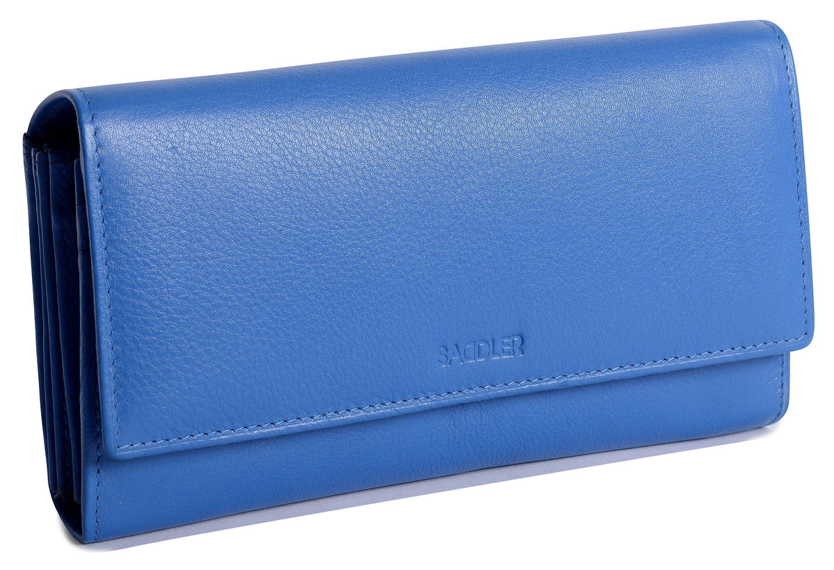 Large Leather Multi-Section Purse "Grace" – Handmade by Saddler | RFID Protected &amp; Gift Boxed
