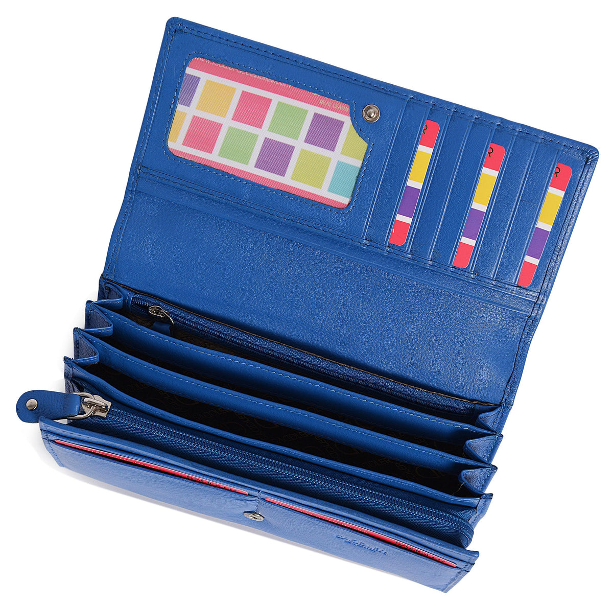 Large Leather Multi-Section Purse "Grace" – Handmade by Saddler | RFID Protected &amp; Gift Boxed