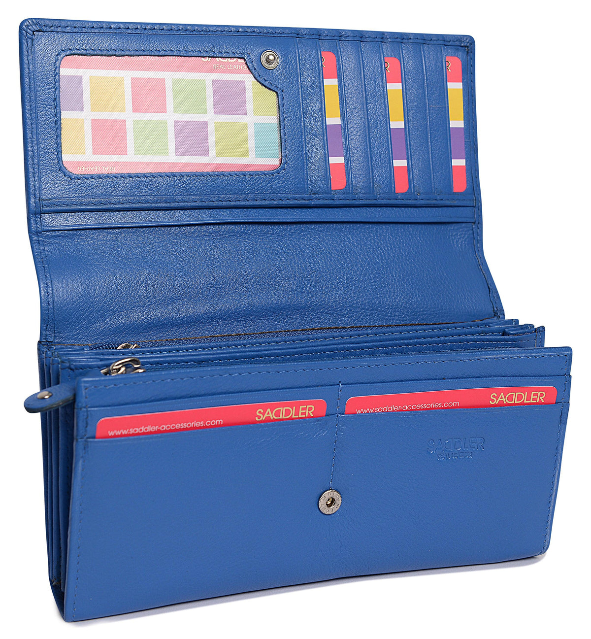 Large Leather Multi-Section Purse "Grace" – Handmade by Saddler | RFID Protected &amp; Gift Boxed