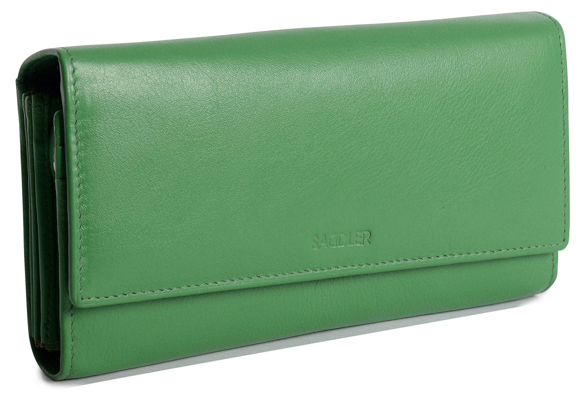 Large Leather Multi-Section Purse "Grace" – Handmade by Saddler | RFID Protected &amp; Gift Boxed