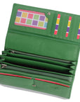 Large Leather Multi-Section Purse "Grace" – Handmade by Saddler | RFID Protected & Gift Boxed